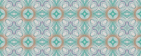 Background Hand Drawn Geometrical Pattern. Sketch Autumn Patchwork Illustration. Hand Drawn Geometrical Pattern. Square Faience Russian Print. Graphic Summer Symmetryの写真素材
