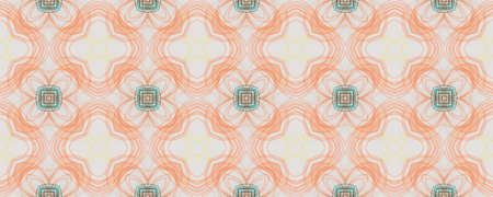 Background Hand Drawn Geometrical Pattern. Pen Autumn Bohemian Artwork. Hand Drawn Geometrical Pattern. Rhombus Boho Arab Banner. Cute Spring Orientalの写真素材