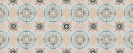 Portuguese Decorative Tiles. Floral Mosaic Texture. Portuguese Decorative Tiles Background. Arabic Graphic Artwork. Brushstroke Watercolor Orient Motif. Simpleの写真素材