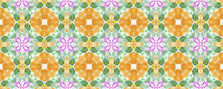 Portuguese Decorative Tiles. Modern Caramel Yellow Artwork. Portuguese Decorative Tiles Background. Portugal Batik Pattern. Tile Sunlight Cute Seamless. Caramelの写真素材
