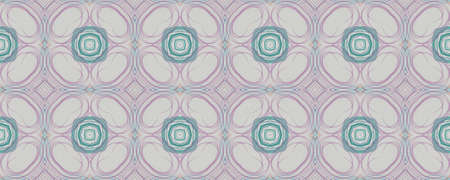 Portuguese Decorative Tiles. Tile Watercolor Style. Portuguese Decorative Tiles Background. Muslim Simple Backdrop. Aquarelle Vintage Geo Illustration. Stripeの写真素材