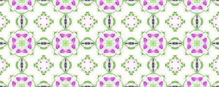 Portuguese Decorative Tiles. Petal Indian Design. Floral Orient Pattern. Portuguese Decorative Tiles Background. Symmetry Pakistan Artwork. Natural Colorfulの写真素材