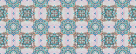Portuguese Decorative Tiles. Orient Symmetry Ornament. Portuguese Decorative Tiles Background. Turkish Stripe Ornate. Watercolor Embroidery Orient Illustration. Graphicの写真素材