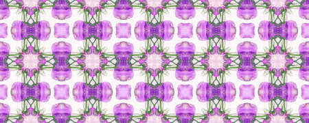 Portuguese Decorative Tiles Background. Grunge Spring Ikat Decor. Portugal Violet Spring Texture. Portuguese Decorative Tiles. Bohemian Motif. Creamyの写真素材