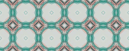 Portuguese Decorative Tiles. Batik Bohemian Print. Portuguese Decorative Tiles Background. Mediterranean Drawn Ornament. Paintbrush Modern Tile Banner. Handの写真素材