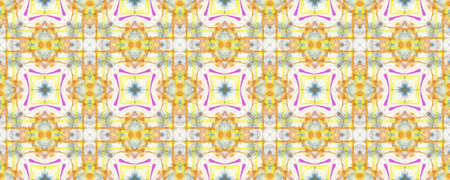 Portuguese Decorative Tiles. Mosaic Colorful Sunshine Wall. Portuguese Decorative Tiles Background. Eastern Ikat Backdrop. Chevron Gold Caramel Ornate. Colorfulの写真素材
