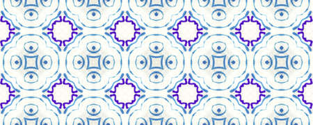 Portuguese Decorative Tiles. Ethnic Mosaic Illustration. Portuguese Decorative Tiles Background. Lisbon Pattern. Graphic Ornate. Batik Pakistan Artwork.の写真素材