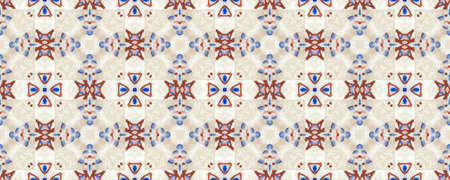 Portuguese Decorative Tiles. Portuguese Decorative Tiles Background. Floral Geo Style. Flora Sicilian Style. Ornate Iran Ornate. Summer Vanillaの写真素材