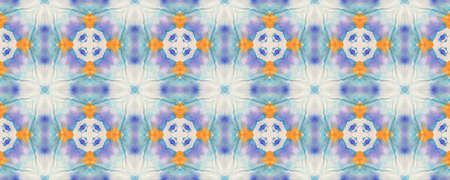 Portuguese Decorative Tiles. Faience Arabesque Wall. Portuguese Decorative Tiles Background. Portugal Design. Kaleidoscope Ornate. Orient Islam Style.の写真素材