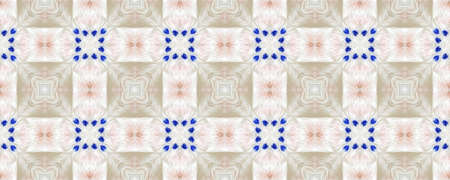 Portuguese Decorative Tiles. Portuguese Decorative Tiles Background. Vintage Faience Pattern. Leaves Spanish Carpet. Symmetry Lisbon Surface. Garden Purple の写真素材