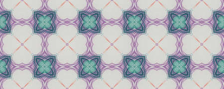 Portuguese Decorative Tiles. Floral Ornate Carpet. Portuguese Decorative Tiles Background. Turkish Sketch Banner. Watercolor Arabesque Fashion Texture. Drawnの写真素材