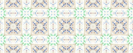 Portuguese Decorative Tiles. Portuguese Decorative Tiles Background. Natural Chevron Illustration. Natural Iran Ornament. Modern Italian Texture. Leaves Greenの写真素材