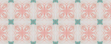 Portuguese Decorative Tiles. Fashion Ornate Motif. Portuguese Decorative Tiles Background. Andalusia Grunge Backdrop. Paintbrush Watercolor Ethnic Pattern. Sketchの写真素材