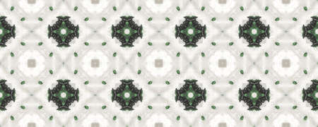 Portuguese Decorative Tiles Background. Emerald Mediterranean Ornate. Symmetry Batik Textile. Portuguese Decorative Tiles. Chevron Violet Ornate. Purpleの写真素材