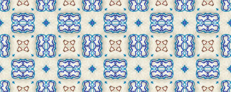Portuguese Decorative Tiles. Eastern Carpet. Portuguese Decorative Tiles Background. Kilim Oriental Backdrop. Arabesque Design. Geo Mexican Wall.の写真素材