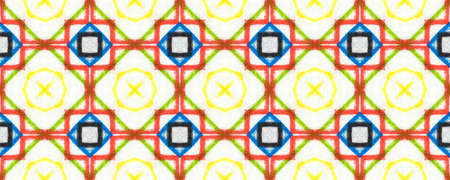 Portuguese Decorative Tiles. Italy Print. Portuguese Decorative Tiles Background. Boho Square Surface. Patchwork Ornate. Fashion Graphic Arabesque の写真素材