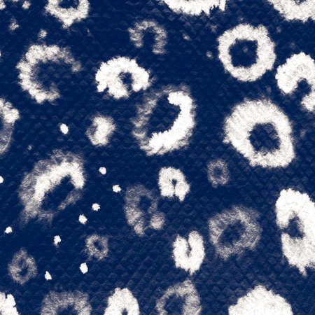 Realistic Leopard Print. Cyan Lion Spot Camouflage. Realistic Leopard Print Background. Simple Cyan Snakeskin Drawing. Highlighter  Animal Waveの写真素材