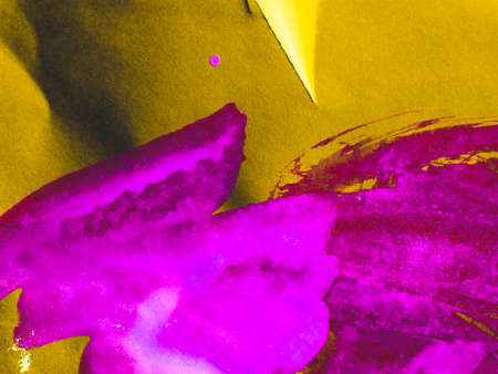 Triangular Design Elements. Babyish Foil Hand Drawn Drawing. Triangular Design Elements Background. Foil Illustration. Gouache Hipster Paintings. Acrylic Roughの写真素材