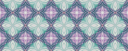 Portuguese Decorative Tiles. Faience Geometric Design. Portuguese Decorative Tiles Background. Damask Drawn Artwork. Watercolour Azulejo Kilim Carpet. Stripeの写真素材