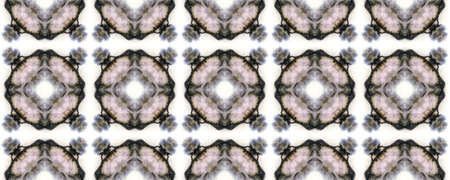 Portuguese Decorative Tiles. Spanish Texture. Portuguese Decorative Tiles Background. Faience Square Ornament. Azulejo Banner. Orient Seamless Arabesqueの写真素材