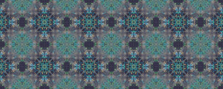 Portuguese Decorative Tiles. Violet Japanese Carpet. Kaleidoscope Orient Pattern. Portuguese Decorative Tiles Background. Orient Emerald Backdrop. Mintの写真素材
