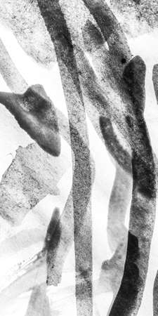 Triangular Design Elements. Preschool Gray Chalk Drawing. Triangular Design Elements Background. Black And White Design. Brushstroke Geometric Card. Oilの写真素材