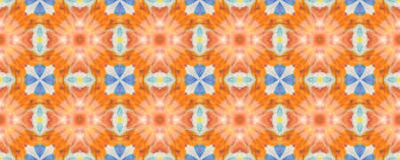 Portuguese Decorative Tiles. Embroidery Pastel Sunshine Surface. Portuguese Decorative Tiles Background. Iran Batik Carpet. Faience Gold Vanilla Carpet. Summerの写真素材