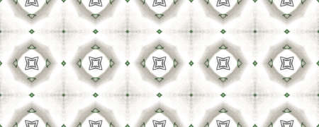 Portuguese Decorative Tiles Background. Blurry Rome Surface. Watercolor Fine Illustration. Portuguese Decorative Tiles. Orient Green Backdrop. Bluestoneの写真素材