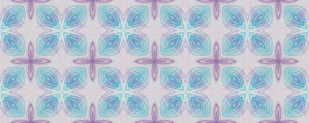 Portuguese Decorative Tiles. Boho Kaleidoscope Print. Portuguese Decorative Tiles Background. Portugal Line Illustration. Highlighter Geometric Fine Pattern. Drawnの写真素材