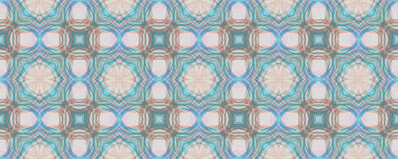 Portuguese Decorative Tiles. Ethnic Mandala Carpet. Portuguese Decorative Tiles Background. Italy Pen Surface. Aquarelle Patchwork Fine Surface. Stripeの写真素材