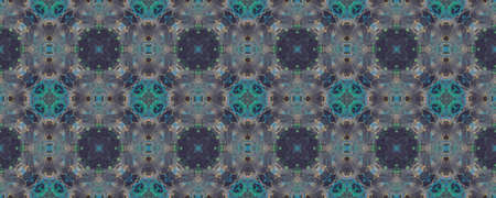 Portuguese Decorative Tiles. Breeze Spanish Motif. Azulejo Geo Ornate. Portuguese Decorative Tiles Background. Ethnic Lilac Design. Violetの写真素材
