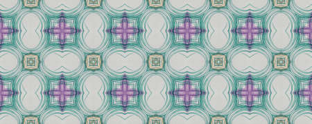 Portuguese Decorative Tiles. Boho Mandala Design. Portuguese Decorative Tiles Background. Mediterranean Line Carpet. Brush Arabesque Fine Motif. Stripeの写真素材