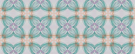 Portuguese Decorative Tiles. Ikat Oriental Wall. Portuguese Decorative Tiles Background. Iran Hand Wall. Ink Azulejo Boho Ornate. Sketchの写真素材