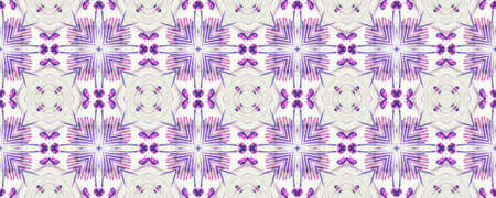 Portuguese Decorative Tiles Background. Arabesque Flora Tile Ornate. Arab Pastel Floral Ornate. Portuguese Decorative Tiles. Azulejo Backdrop. Purpleの写真素材