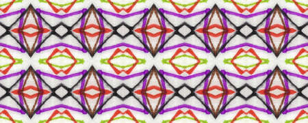 Portuguese Decorative Tiles. Italian Decor. Portuguese Decorative Tiles Background. Geo Mosaic Textile. Graphic Ornament. Batik Striped Azulejoの写真素材