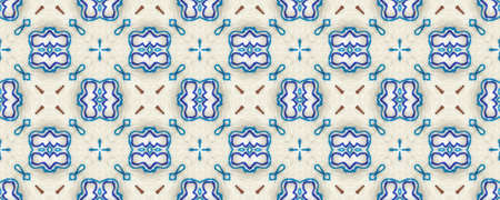 Portuguese Decorative Tiles. Tile Graphic Print. Portuguese Decorative Tiles Background. Islamic Surface. Geometric Style. Boho Mexican Backdrop.の写真素材