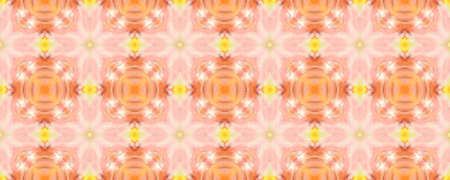 Portuguese Decorative Tiles. Symmetry Pastel Sunshine Surface. Portuguese Decorative Tiles Background. Mediterranean Tile Design. Kilim Sunny Vanilla Design. Pastelの写真素材