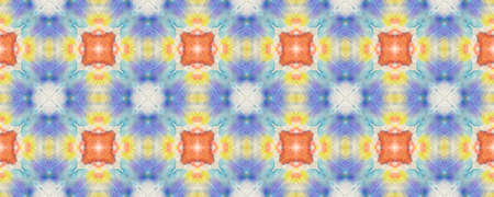 Portuguese Decorative Tiles. Italy Motif. Portuguese Decorative Tiles Background. Tile Arabesque Carpet. Symmetry Motif. Boho Islam Texture.の写真素材