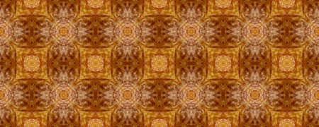 Portuguese Decorative Tiles. Geometric Purple Gold Wall. Portuguese Decorative Tiles Background. Damask Boho Backdrop. Ethnic Glow Caramel Seamless. Colorfulの写真素材