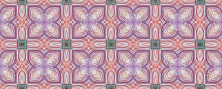 Background Hand Drawn Geometrical Pattern. Hand Floral Embroidery Ornament. Hand Drawn Geometrical Pattern. Seamless Fine Rome Textile. Scribble Petal Modernの写真素材
