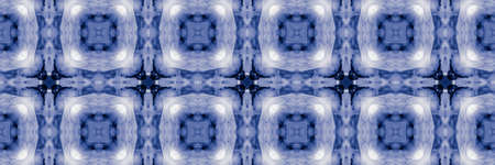 Portuguese Decorative Tiles. Faience Cyan Art. Portuguese Decorative Tiles Background. Ice Chevron Texture. Pakistan Square Card. Cyan Islamicの写真素材