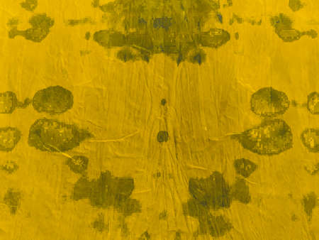 Watercolor Batik Repeat. Silk Metallic Shibori Art. Watercolor Batik Repeat Print. Grunge Yellow Art. Paintbrush Burn Golden Ornament. Steel Crumpledの写真素材