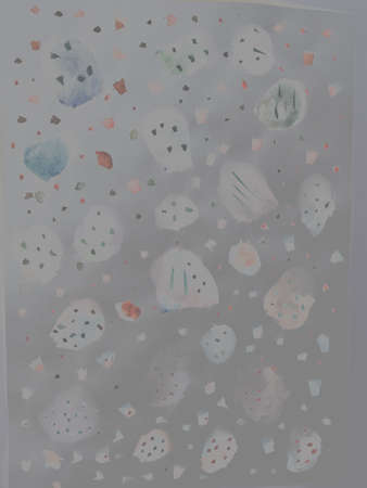 Dot. Stain Brown Funny Watercolor Backdrop. Technical Graffiti Elegant. Retro Doodle. Background Dot. Pastel Pen. Gray Fun.の写真素材
