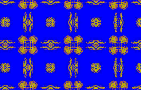 Portuguese Decorative Tiles. Mustard Spring Ornate Artwork. Portuguese Decorative Tiles Background. Hawaii Yellow Ethnic Motif. Gold Sicilian Ornate Floralの写真素材