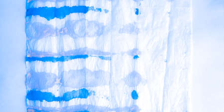 Distress Line Pattern. Strip Sky Minimal Painting. Background Distress Line Pattern. Modern Baby Wavy Texture. Marine Nature Geometric Textile. Marine Watercolour.の写真素材