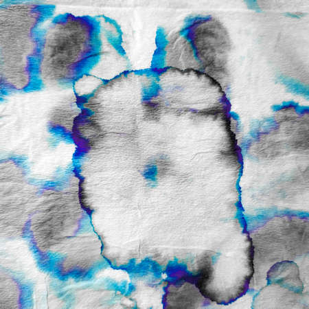 Sky Tye Dye Metallic Wall. Monochrome Tye Dye Purple Texture. Gray Old Paint. Dyed Violet Pattern. Purple Gray Watercolor Texture.の写真素材