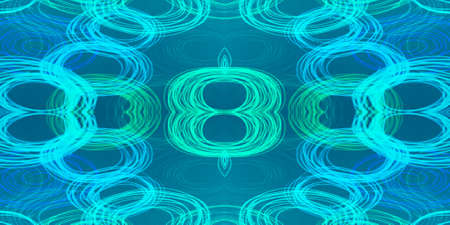 Highlighter Chemistry Paint. Signalling Molecule. Blurry Round Neon Painting. Signalling Molecule Background. Energy Blue Round Poster. Bluestoneの写真素材