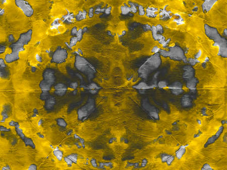 Watercolor Batik Repeat. Party Foil Canvas. Watercolor Batik Repeat Print. Grunge Gold Tie Dye Textile. Alcohol Ink Parchment Golden Texture. Bronze Sepiaの写真素材