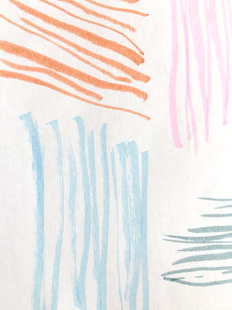 Distress Line Pattern. Stroke Watercolour Curly Print. Background Distress Line Pattern. Repeat...