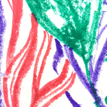 Vintage Hand Drawn Flower. Midnight Chalk Sketch. Vintage Hand Drawn Flower Background. Funny Petal Pattern. Happiness Watercolor Flora Sketch. Natural Grungeの写真素材